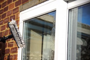 Pole System Water Jets for Window Cleaning